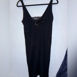 Anthropologie Black Midi Dress with Timeless Elegance